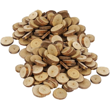 Pine Tree Buttons Pack of 200 Vintage Pine Wood Tree Slices Disc Buttons Rustic Craft ...