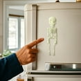 thumbnail image 5 of Poseable Skeleton Fridge Magnet, 3D Mini Skeletons with Movable Joints Fridge Magnets, Multi-Colors Skull Decor, Funny Goth Human Skeleton Magnetic Accents for Refrigerator, Kitchen,Night Green, 5 of 12