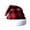 Red, variant on Santa Claus Hat Black and White Checkered Christmas Hat Christmas Decoration 16.2*12.2inch