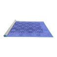 thumbnail image 2 of Ahgly Company Machine Washable Indoor Rectangle Oriental Blue Traditional Area Rugs, 2' x 4', 2 of 4