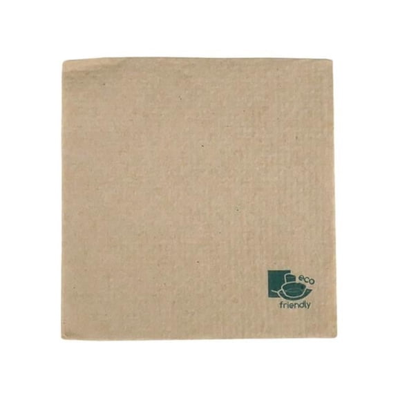 Packnwood 210SEC41412P1 15 x 15 x 0.25 in. Kraft Tissue Napkin, 0.25 Fold, 2 Ply, - 1400 Piece