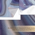 thumbnail image 5 of Shower Curtain Sets for Bathroom Decor with 12 Hooks, Marble Blue Purple, 72x72 Inch Bath Curtain Washable Shower Curtain for Bathtub, 5 of 7