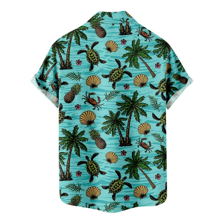 Hawaiian Shirt 3d Printed Fish Shirts For Men Summer Fashion Kawaii Men's  Clothing Unisex Short Sleeved Shirt Oversized Tops