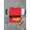 thumbnail image 3 of Awesome People Are Born In February Men Red T-Shirt, Male Large, 3 of 4