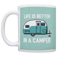 thumbnail image 2 of ThisWear RV Camper Gifts Life Better in a Camper Camping Teardrop Camper Accessories Coffee Mug Green, 2 of 4
