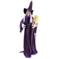 thumbnail image 5 of Northlight LED Lighted and Animated Witch Halloween Decoration - 5.5', 5 of 10