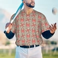 thumbnail image 5 of Lsque Insects Spiders Pattern Mens Polo Golf Shirts Funny Graphics Shorts Sleeve Button Shirts Baseball T-shirt-Medium, 5 of 7