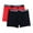 Black/Red, variant on Extended Size Boxer Briefs with Contrasting Trim (Men)