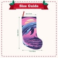 thumbnail image 3 of KLL Hawaiian Beach Dolphin for 18" Christmas Stocking Snowman Xmas Stocking Holiday Christmas Decoration Gifts for Family Kids, 3 of 8