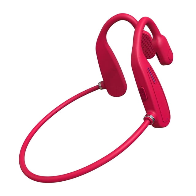 Auricular Inalámbrico Baoblaze Bluetooth 5.0 de conducción ósea rojo