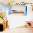 thumbnail image 5 of Pencil Pouch - Canvas Pen Bag - Zippered Stationery Organizer - 4-Pack - Blue, 5 of 5