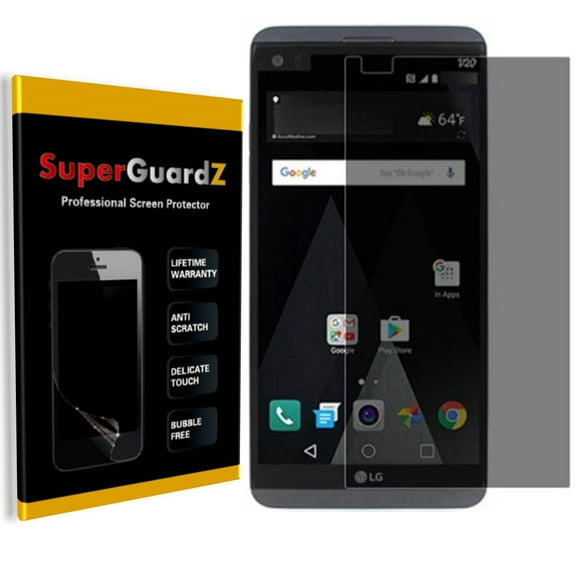 [2-PACK] LG V20 SuperGuardZ Screen Protector [Privacy Anti-Spy], Anti-Scratch, Keep Your Screen Secret, Anti-Fingerprint