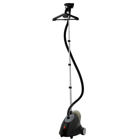GS18-DJ-120 Black White Performance Series Garment Steamer with Folding Hanger