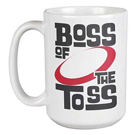 Boss Of The Toss. Novelty Sport Game Themed Coffee & Tea Gift Mug For The Best Cornhole Player, Friend, Dad, Uncle, Grandpa, Brother, Professional Corn Toss Players, Men And Women