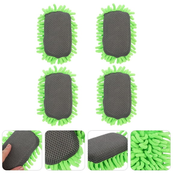 WHAMVOX 4Pcs Microfiber Dry Erase Board Eraser Microfiber Whiteboard Eraser for Chalk