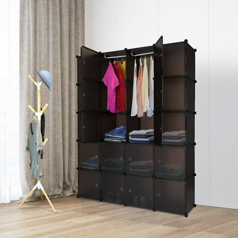 HOMIDEC 6-Cube Storage Organizer, Closet Organizer Storage Cabinet Shelf  Bookcase Bookshelf,Storage Cubes Organizer Cabinet for Kids,Closet