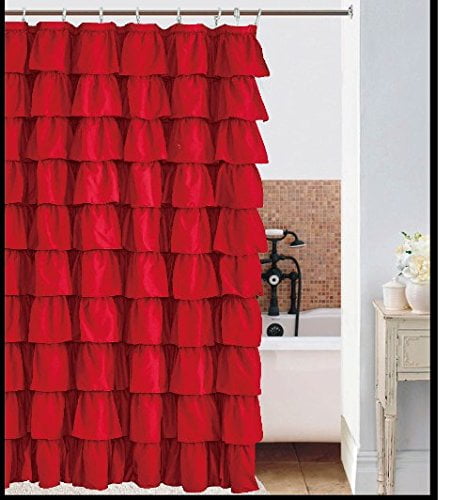 Ruffle Shower Curtain Spring Home  Design  Flamenco  Fabric Shower Curtain Bath