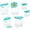 Turquoise, variant on ProKeeper Baker's Airtight Kitchen Storage Canister Container Set for Flour, Sugar & More, Keeps Ingredients Fresh, with Accessories