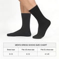 thumbnail image 3 of KM Legend Men's Dress Socks, 6-Pair Classic Men's Formal Socks, Premium Dress Socks For Men for Business, Office & Casual Wear, Breathable Soft Cotton Blend, 3 of 6