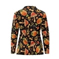 thumbnail image 5 of Yuyamidu Fall Mushroom Women Golf Shirts Maple Leaves Long Sleeve Zip Up V-Neck Golf Tennis Shirt Thanksgiving Activewear Pullover Tops Size 2XL, 5 of 8