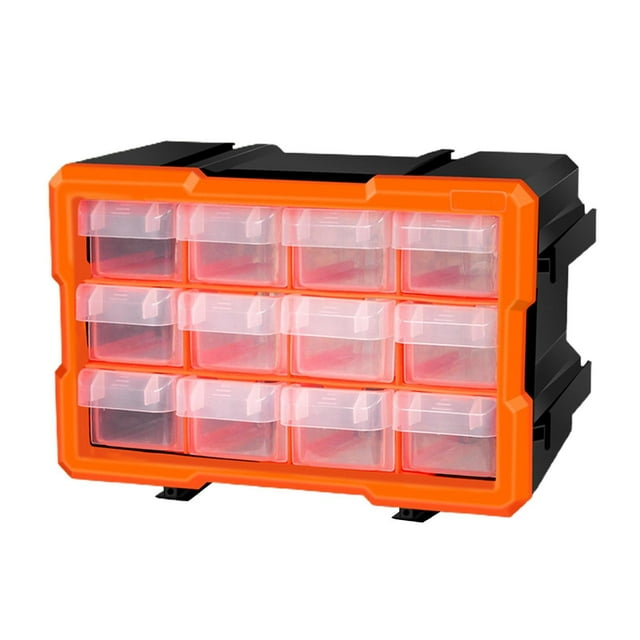 Caja de herramientas Caja de componentes Piezas de plástico de tornillos transparentes combinados Caja de almacenamiento Accesorios D Soledad organizador de hardware