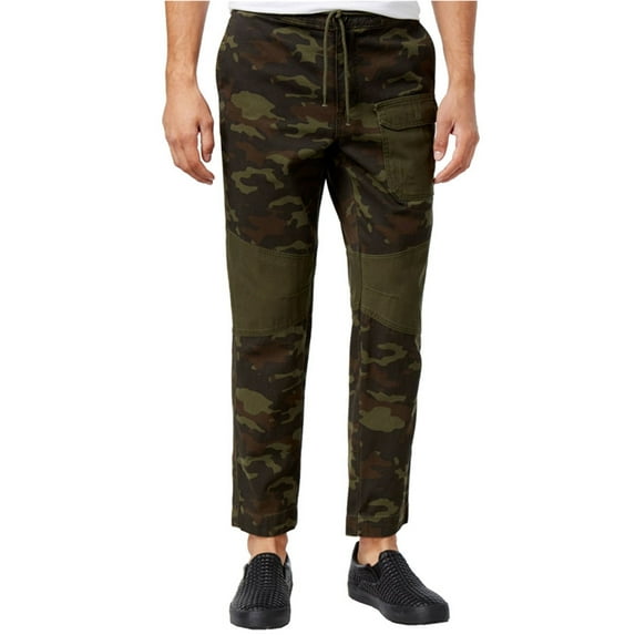 American Rag Mens Camo Twisted Casual Jogger Pants, Green, 33W x 32L