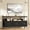 Brown, variant on Juiluna Dresser TV Stand for Bedroom,TV Console with Drawers, 3 Drawers Entertainment Center with Open Shelf, Media Console for 50 Inch TV, Dresser with PU Finish, Grey/Brown/Black