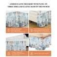 thumbnail image 6 of Blue Pumpkin Bed Skirt Queen Size 16 Inch Drop, Seahorse Starfish Coral Coastal Letter Wrap Around Dust Ruffle Bedskirts, Wrinkle & Fade Resistant Easy Fit Bedskirt with Adjustable Elastic, 6 of 8