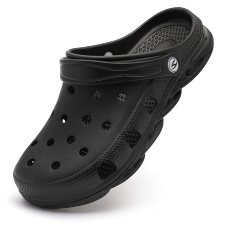 

HOBIBEAR Unisex Garden Clogs Shoes Slippers Sandals for Women and Men Black 8 Women/6.5 Men