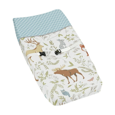 UPC: 0846480042648 | Woodland Animal Toile Changing Pad Cover by Sweet Jojo Designs