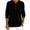 Black, variant on qucoqpe Womens Corduroy Tops V Neck Button Long Sleeve Shirts Casual Loose Tunic Blouses