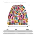 thumbnail image 3 of Honeii Cute Doodles Print Winter Beanie Daily Hat - Thermal Polar Fleece Ski Running Hat Skull Cap for Men and Women,Beanie, 3 of 8