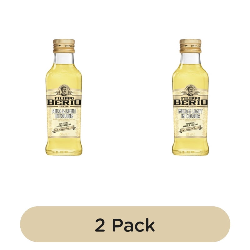 Filippo Berio Mild & Light Olive Oil 250ml, British Import (Pack of 2)