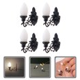 thumbnail image 3 of Milisten 4 Pcs Lampes Murales Simulées Mini Lampes Murales Lumineuses Table de Sable Matériaux DIY, 3 of 5