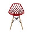 thumbnail image 2 of Set de 4 Sillas Eames Mundo In comedor Vento Plástico Rojo, 2 of 10