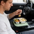 thumbnail image 5 of Stainless Steel Bento Box With Silicone Lid 500 ML Two-Compartment Lunch Container 7.48 inches x 4.65 inches x 1.61 inches, 5 of 6