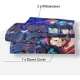 thumbnail image 7 of Anime Jujutsu Kaisen Duvet Cover Bedding Set,3D Anime Soft Comfortable Quilt Cover Twin Full Queen King Size with Pillowcases (Color 1, Twin), 7 of 7
