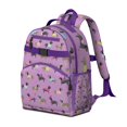 thumbnail image 2 of Colorful Funny Dachshund Backpack for School,Cute School Bag,Schoolbag with Adjustable Shoulder Straps & Padded Back,15.25"x11.5"x5.25", 2 of 6
