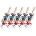 thumbnail image 3 of Jingle Stick, Durable Strong  Colorful Handle Wooden Bells,  Babies for Beginners Children Professionals, 3 of 8