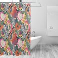 thumbnail image 2 of Disketp Tropical Fruit Stall Fabric Shower Curtain Liner Waterproof - 72" x 72", Lightweight Stall Size Shower Curtain Machine Washable - 60x72, 2 of 5