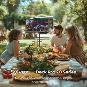Sylvox Outdoor TV with Soundbar,55 4K 1000nits Google TV with Dobly Atmos,IP55 Waterproof Television,Voice Remote,for Partial Sun Area(Deck pro 2.0)