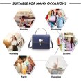 thumbnail image 7 of Crossbody Bags for Women, Top Handle Handbag Genuine Leather Satchel Women's Shoulder Handbags with Adjustable Shoulder Strap, 7 of 7