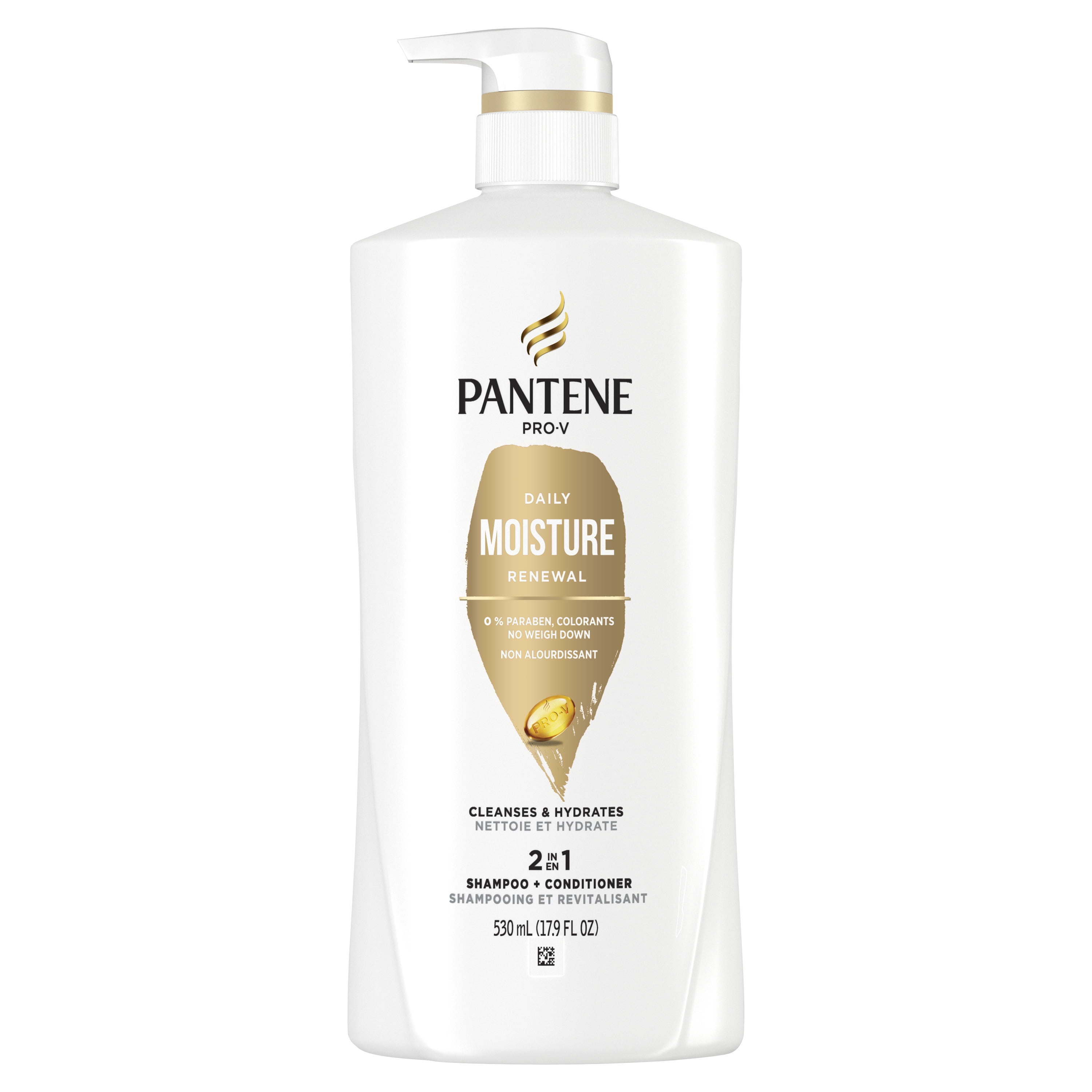 Pantene Pro-V Daily Moisture Renewal 2 1 Shampoo + Conditioner, 17.9 oz - Walmart.com
