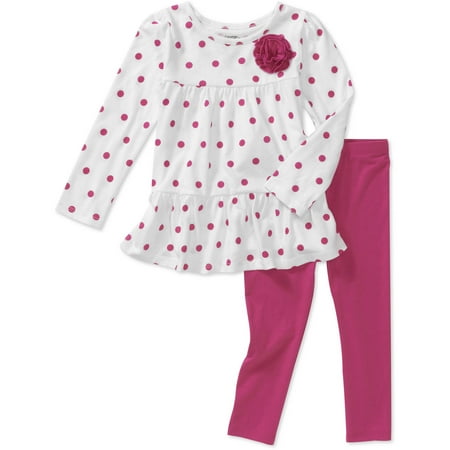 George Baby Girls' 2-piece Dot Top And L