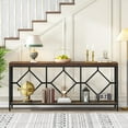 thumbnail image 4 of Tribesigns Extra Long Sofa Table, 71 Inch Narrow Long Console Tables Behind Couch Table with Open Storage Shelf, 4 of 7