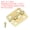 Gold, variant on Uxcell Small Butt Hinges 0.7 inch Jewelry Box Hinge with Screw for Jewelry Wooden Boxes Black 12 Pack
