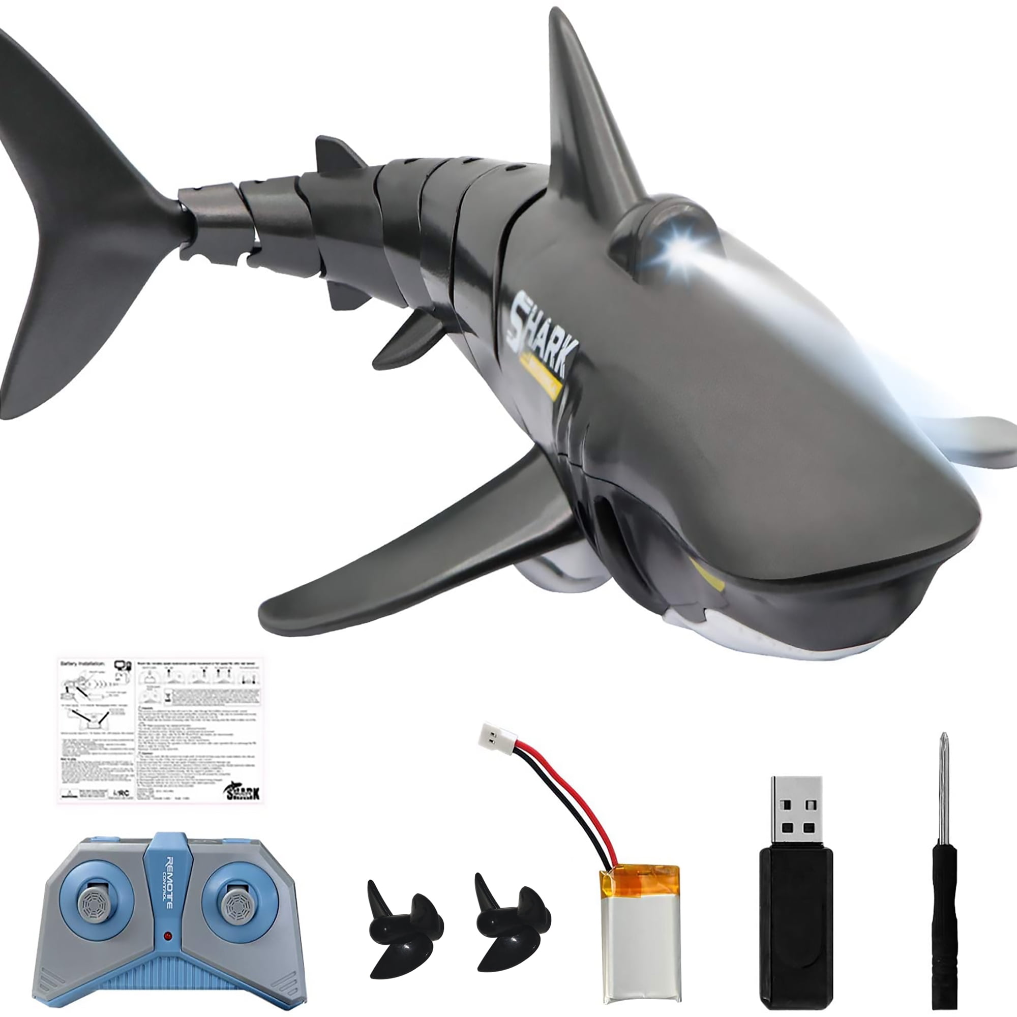 SeekFunning 2.4G Hz Remote Control Boat for Swimming Pool Bathroom