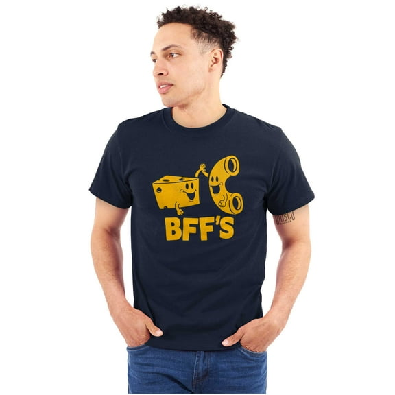 BFFS Mac n Cheese Funny Best Friends Plus Size Crewneck Graphic Tee Shirt Brisco Brands 2X