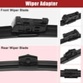 thumbnail image 5 of Unique Bargains 3 Pcs 24' 20' 12' Front Rear Windshield Wiper Blade Set Fit for Audi Q5 with Top-Lock Black, 5 of 5