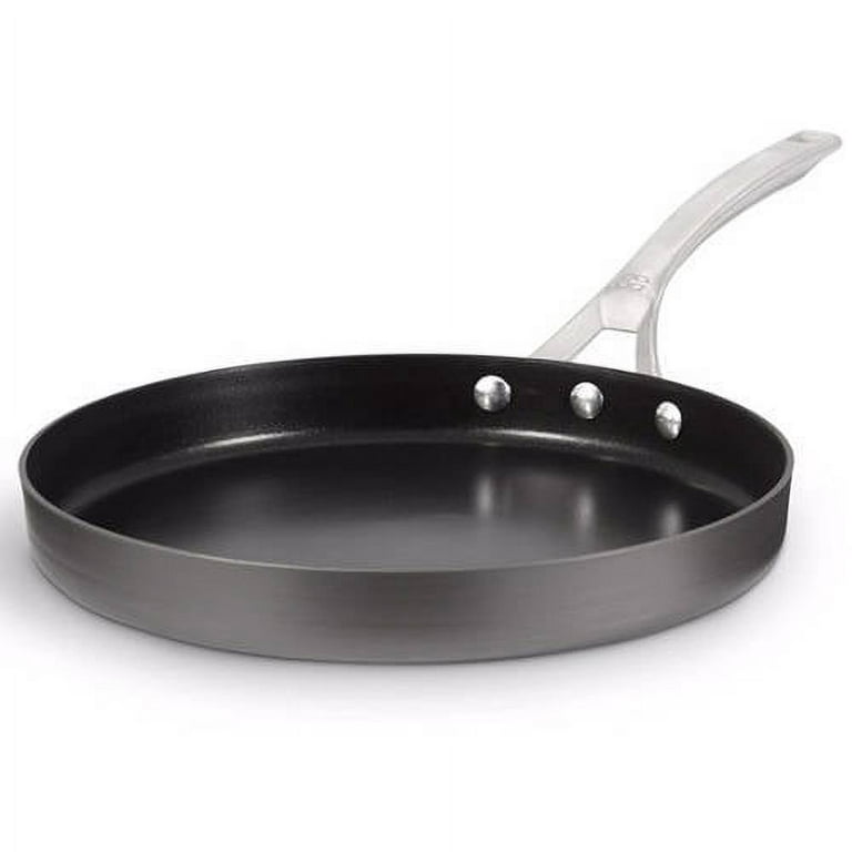 Calphalon Anodized 11” Griddle Pan Skillet Nonstick Grooves w/ Long Handle